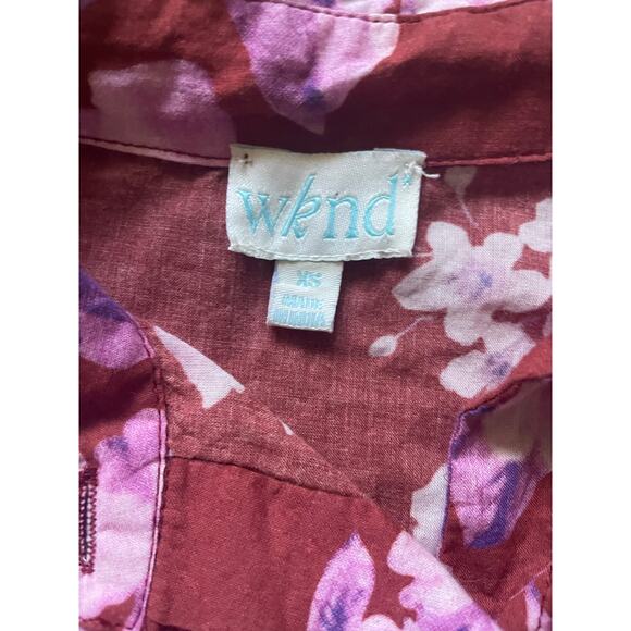 Wknd Lavender Floral Frock Future Is So Bright Drop Waist Size XS Mini Dress - Picture 4 of 7